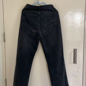 URBANIC Black Straight Jeans