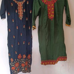 Black And Green Kurti Combo