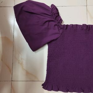 HARPA casual purple top