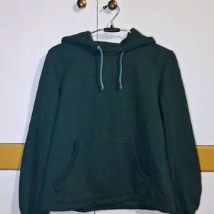 Dark Green Hooded Sweatshirt