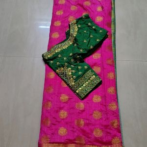 Saree And  Work Blouse