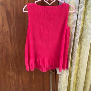 Cute Flowy  Pink Sleeveless Top