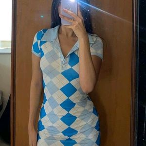 Collared body fit dress