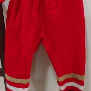 Red Woolen Co-ord Set