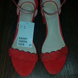 Red H&M Block Heels