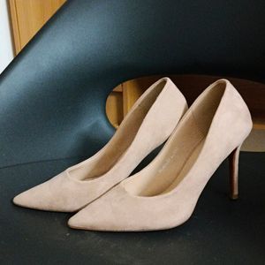 Cream Pencil Heels Formal