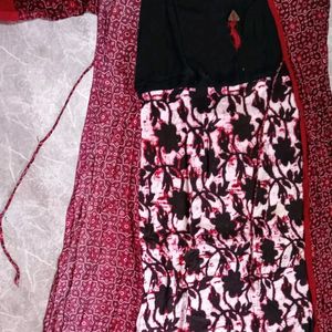 Red Shrug Kurti