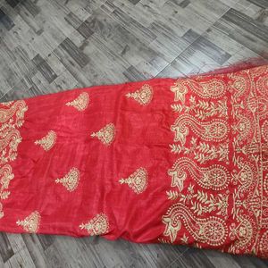 Un Touched Saree With Attached Blouse Piece