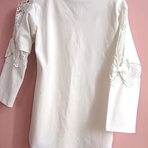 White A-line Top