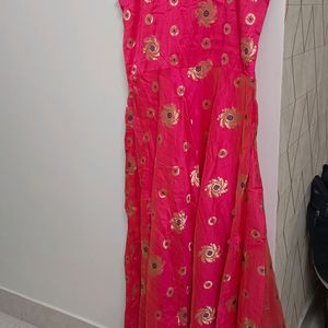 Anarkali Kurti With Banarsi Dupatta