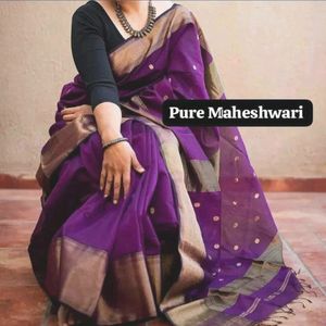 Pure Maheshwari Silk Zari Border