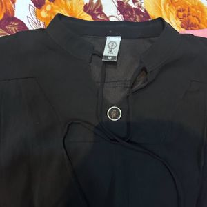 Black Colored Top With Full Sleeves