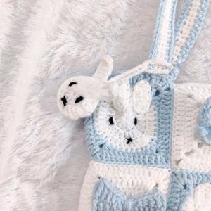 Crochet Miffy - Bow Tote Bag