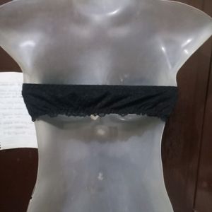 Black Strapless Bra