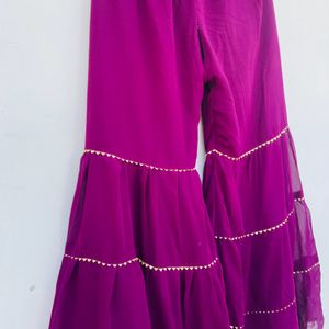 Embroidered Sharara Suit