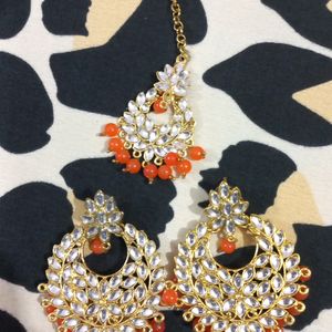 Earrings With Mangtika
