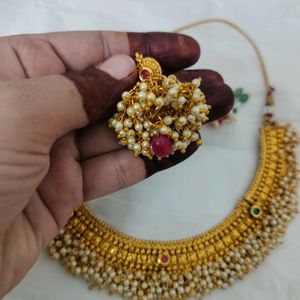 Gold Plated Traditional Choker Set