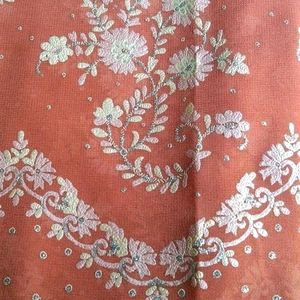 4 Piece fancy gerogette mix suit (unstitched)