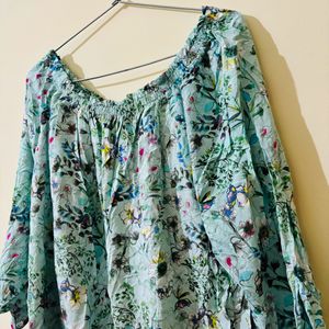 Off shoulder Floral Printed Top