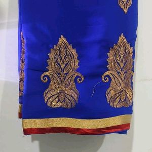 Women Fashion Cotton Linen Saree