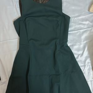 Bottle Green Formal Sleeveless Zara Dress