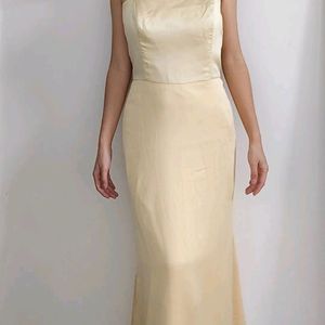 Corset Soft Yellow Gown