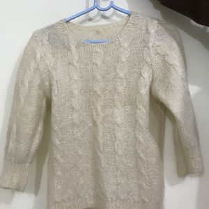 Knitted Creme Top