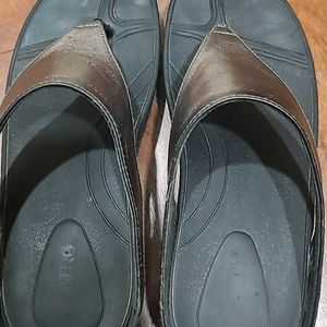 Metro Black Metalic Flip Flop