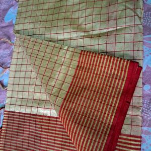 Checked Saree