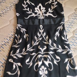 Georgette Embroidery One Piece Dress