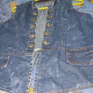 Denim Half Jacket