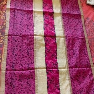 Pink And Beige Colour Dupatta