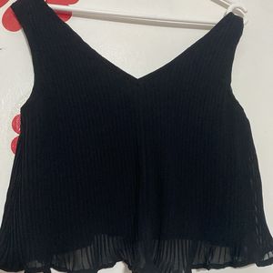 Anasazi Black Crop Top