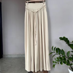 Cotton Blend Pallazo Pants