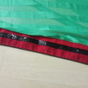 Beutiful Black Multi Colour Saree