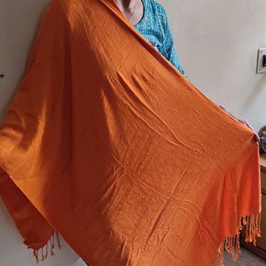 Women's Orange Thick Fabric Dupatta