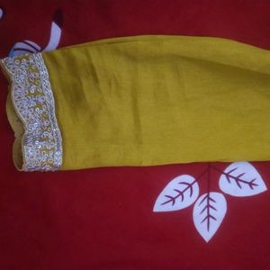 Libas Mustard Yellow Kurta With Sharara And Duptta