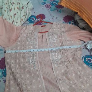 W Aline Kurta 16 Size No Side Slits