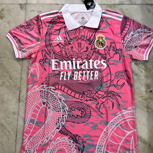 REAL MADRID CHINESE PINK DRAGON JERSEY SIZE M