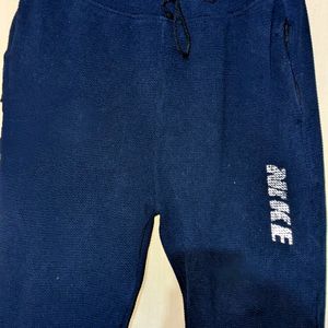 Men Navy Blue Track Pant