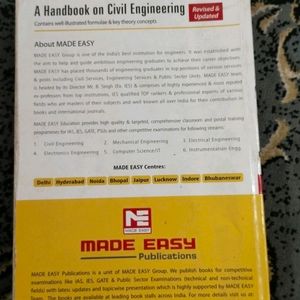 A Handbook On Civil Engineering