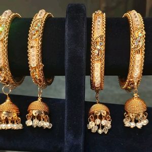 2pc Jhumka Bangles Available 2.4 2.6 2.8 2.10