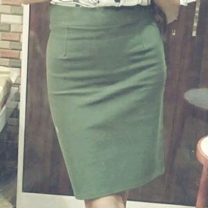 Bottle Green Skirt