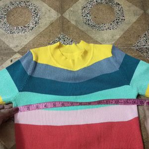 Multi Colour Strachable Tshirt