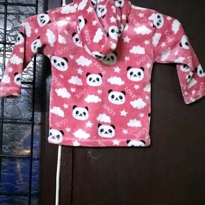 Front Open Hoodie With Pajami