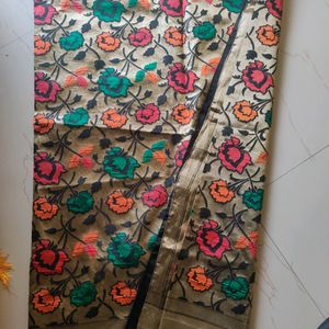 Beutiful Printed Soft Silk Saree And Stiche Blouse