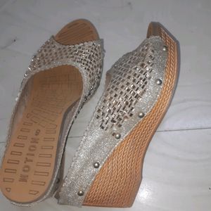 Golden Wedges( Party Wear)