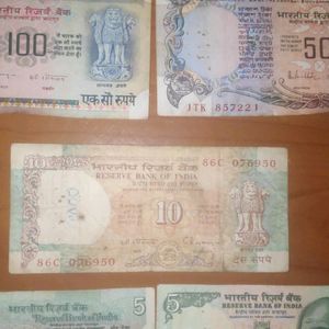 Rare 100, 50, 10, 5, 2, 1 Old Currency Set