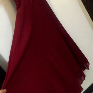 Long Kurta. Maroon Colour