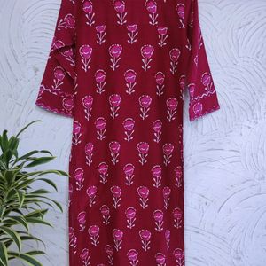 💕 Rose Pink Kurti